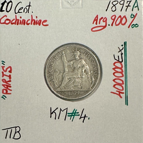 Cochinchine cent 1879 - -,