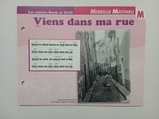CARTE FICHE - MIREILLE MATHIEU