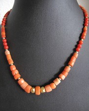 Collier corail véritable or vermeil ancien 46 cm