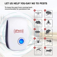 "Répulsif Ultrasons Anti-Parasites - 2 Pièces | Anti Souris, Cafards, Rats,...