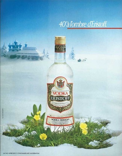 Publicité papier vodka - publicité,