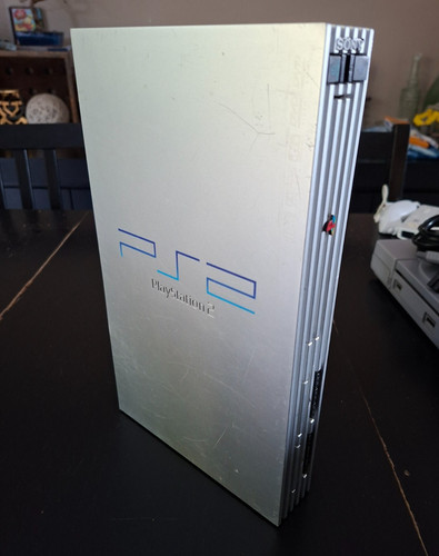 Console ps2 fat silver - console,