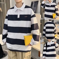 Pull homme style revers motif