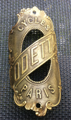 Rare plaque vélo - de,