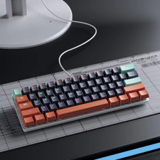 -Clavier De Jeu Mécanique Filaire USB, 61 Touches, Rétroéclairage LED, Interrupt