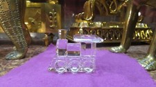 swarovski petit train locomotive  decoration de table en cristal