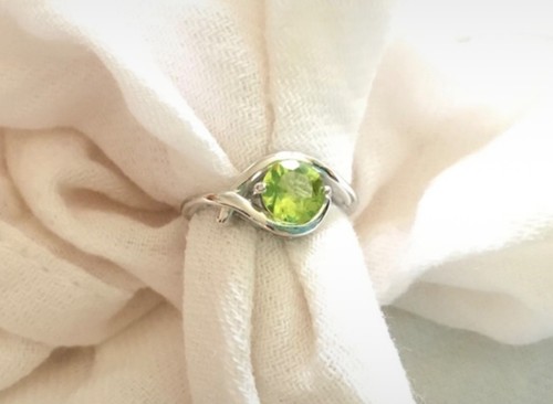 Bague argent sterling - en,