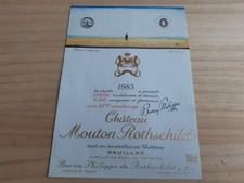étiquette vin Chateau Mouton