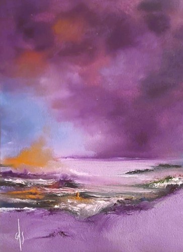 Peinture huile paysage - peinture,
