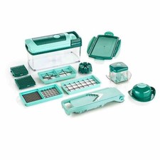 GENIUS Nicer Dicer Fusion + Slicer 13 Pièces Multifonction Coupe Légumes