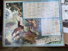 Ancien Calendrier PTT Almanach 1950 Département De L’Aube