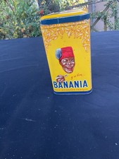  ANCIENNE BOITE PUBLICITAIRE EN TOLE BANANIA CHOCOLAT EPICERIE