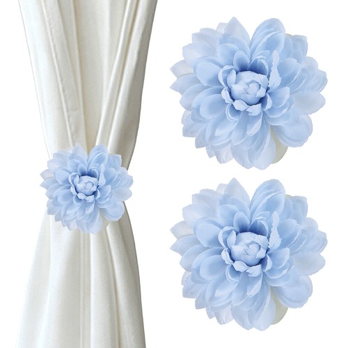 2pcs pinces rideaux fleur - à,