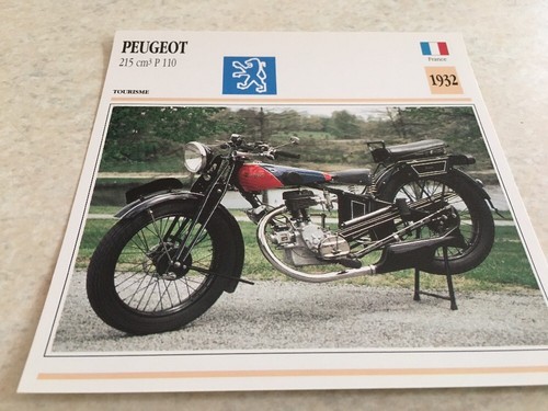 Carte moto peugeot 215 cm3 - peugeot,