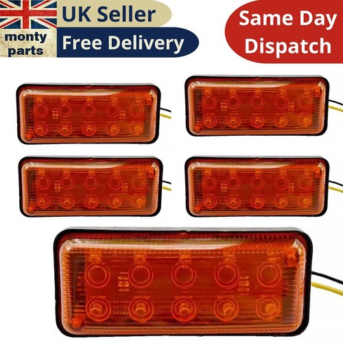 Pcs orange ambre - 12v, led