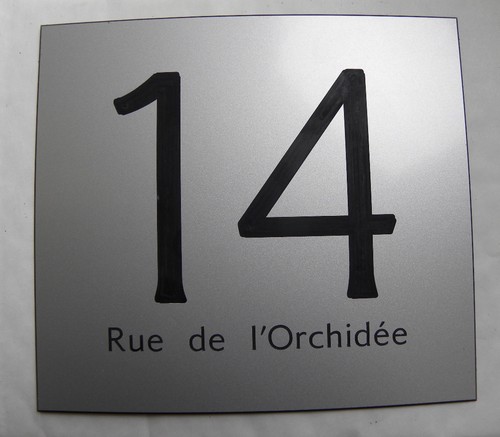 Numero rue personnalisée - numero, +