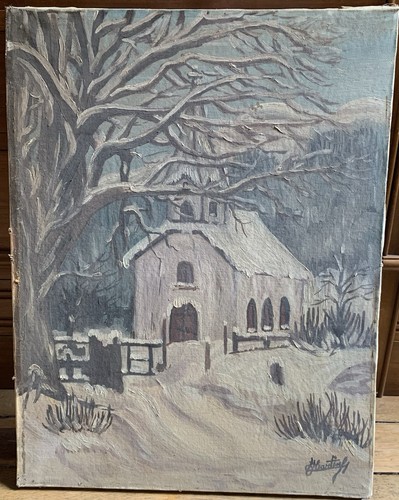Ancienne peinture hst - peinture, chapelle