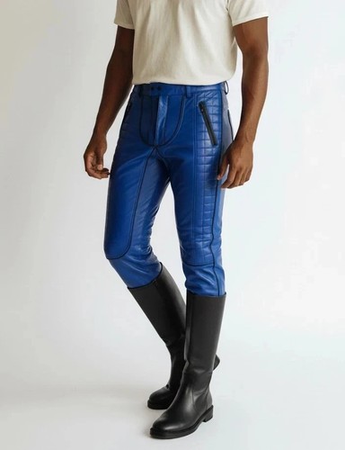 Pantalon cuir motard - en,