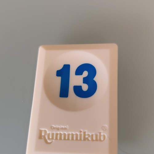Tuile chiffre bleu - 13,