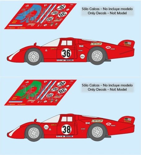 Autocollants alfa romeo t33 - autocollants,