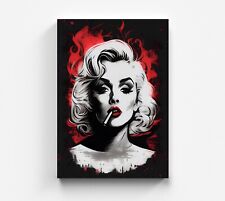 Tableau sur toile Marilyn Monroe graffiti décoration murale pop art art print