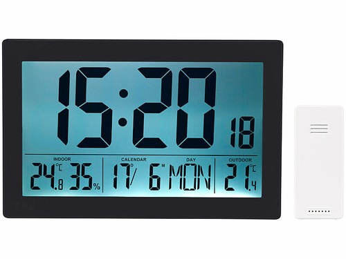 Horloge radio pilotée - xl, avec