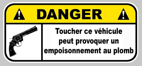 Danger pas toucher plomb - toucher,