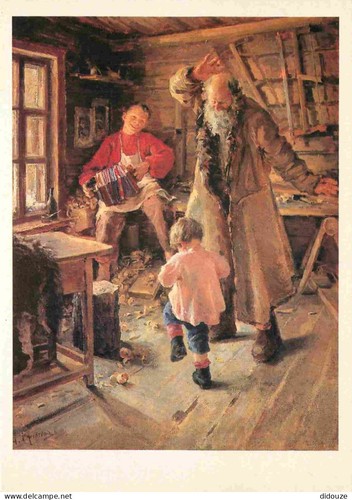 Postcard art painting - art,