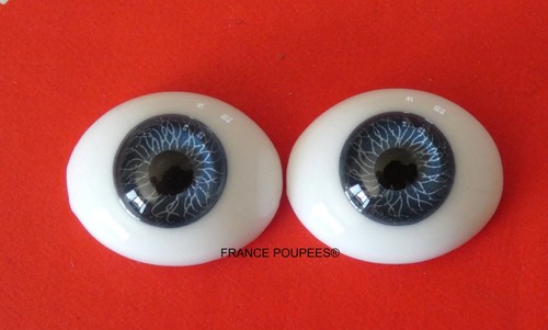 Yeux 20mm verre émaillé - yeux,