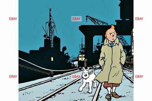 Postcard print hergé - hergÉ, /