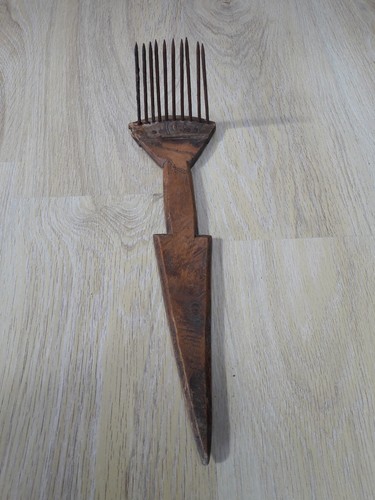 Rare peigne carder - à, xixème