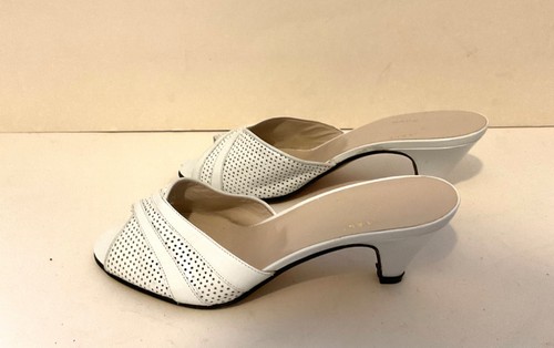 Sabot cuir blanc - en,