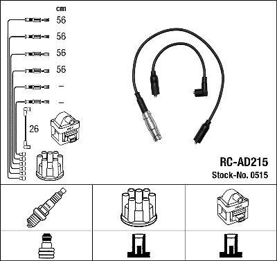 Ngk 0515 ignition - ignition, kit