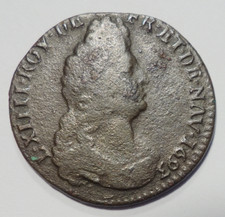 Louis XIV, Liard au buste