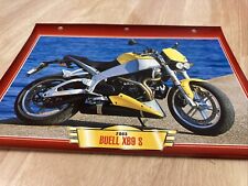 Buell 1000 XB9 S 2003 fiche carte moto passion collection Atlas