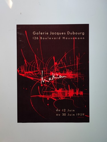 Georges mathieu affiche - georges,