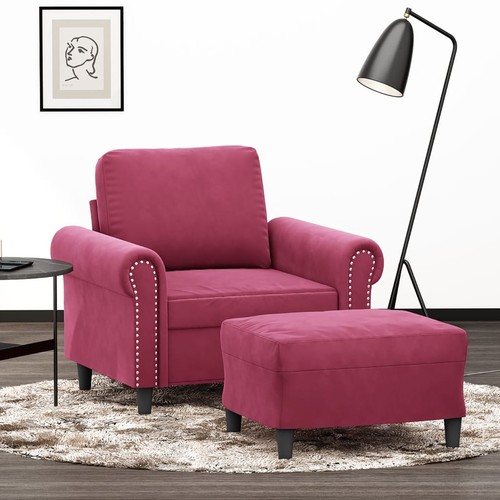 Fauteuil avec repose pied gris - fauteuil,