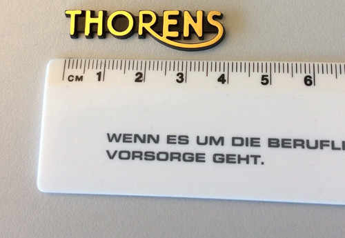 Rare vintage nos thorens logo - vintage,