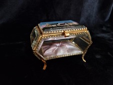 Coffret ancien verre biseauté