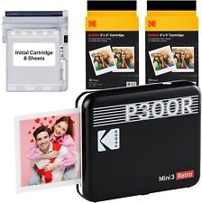 KODAK Mini 3 Retro Imprimante Photo Portable (7,6x7,6cm) - Paquet avec 68 #D