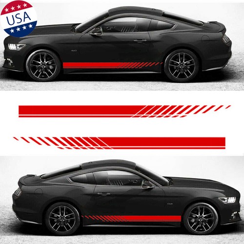 Red sport racing stripe - red,