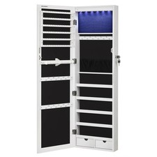 Armoire à bijoux armoire de rangement 37 x 10 x 120 cm mural armoire accrochée