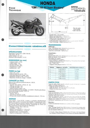Honda cbr1100xx fiche - honda,