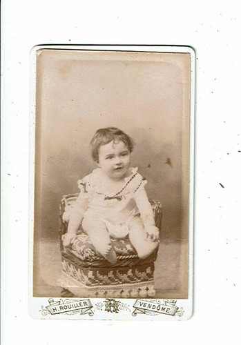 Photographie cdv bébé - bébé, h