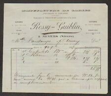 NEVERS (58) USINE de LAINE Peignée & Cardée "ROSSY & GUIBLIN" en 1894