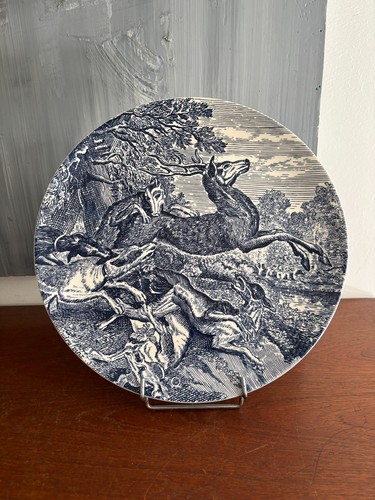 Plat rond faïence gien - plat, de