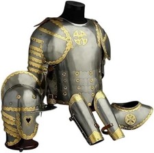 Armure médiévale en acier de