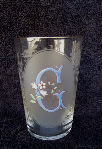 Ancien verre mariage décor - verre, de