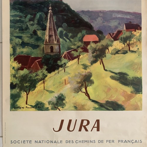 Affiche ancienne sncf jura - affiche,