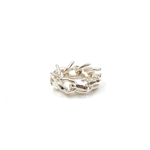 Bague chaîne argent - bague, en